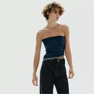 ZARA JEWEL STRAPLESS TOP